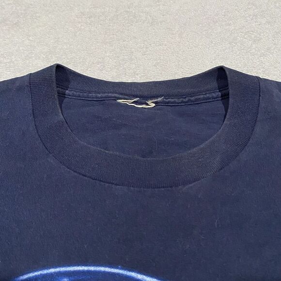 Vintage Nascar Mark Martin Shirt Size M Blue Big Face 90s Nutmeg Roush Racing - Picture 3 of 12